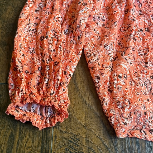 NWT Wit And Wisdom Floral Print orange top size XL (J10) - Picture 8 of 9